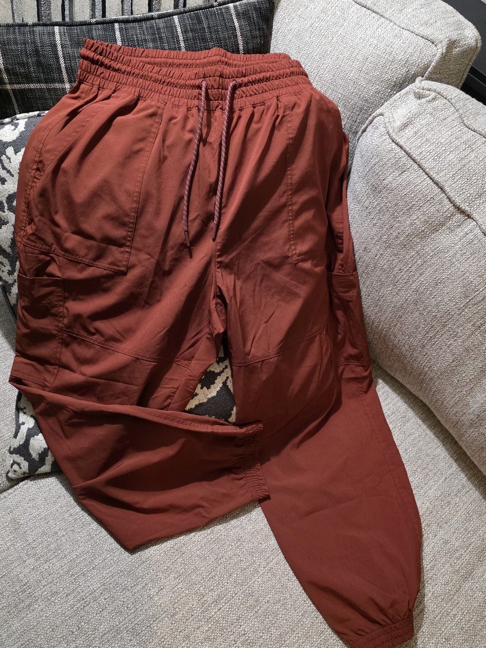 Womens Russet Brown Jogger Pants Old Navy